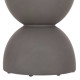 Σκαμπο στρογγυλο zini hm6580.01 fiber cement σε γκρι φ35x43υεκ **