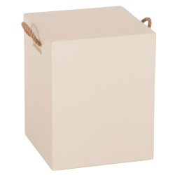 Σκαμπο τετραγωνο fiber cement με χερουλια zak hm6581.02 σε μπεζ 36x36x45,5υεκ **
