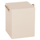 Σκαμπο τετραγωνο fiber cement με χερουλια zak hm6581.02 σε μπεζ 36x36x45,5υεκ **