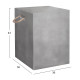 Σκαμπο τετραγωνο fiber cement με χερουλια zak hm6581.01 σε γκρι 36x36x45.5υεκ **