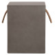Σκαμπο τετραγωνο fiber cement με χερουλια zak hm6581.01 σε γκρι 36x36x45.5υεκ **