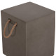 Σκαμπο τετραγωνο fiber cement με χερουλια zak hm6581.01 σε γκρι 36x36x45.5υεκ **