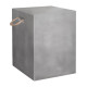 Σκαμπο τετραγωνο fiber cement με χερουλια zak hm6581.01 σε γκρι 36x36x45.5υεκ **