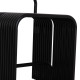 Σκαμπο σειρα intrepid hm6326.01 αλουμινιο σε μαυρο 40x38x55υεκ. **