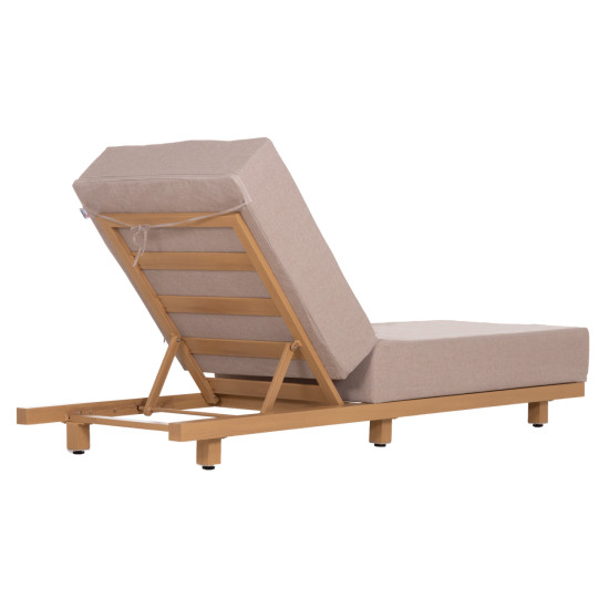 Επαγγελμ. ξαπλωστρα jessie hm10714.05 heat transfer αλουμ.--μπεζ μαξιλαρι 200x71x79υεκ **