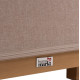 Επαγγελμ. ξαπλωστρα jessie hm10714.05 heat transfer αλουμ.--μπεζ μαξιλαρι 200x71x79υεκ **