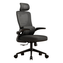 Καρεκλα γραφειου kesi hm1222.01 μαυρo mesh & pp 52x50x122υεκ. **