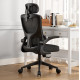 Καρεκλα γραφειου kesi hm1222.01 μαυρo mesh & pp 61x62x125υεκ. **