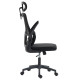 Καρεκλα γραφειου kesi hm1222.01 μαυρo mesh & pp 61x62x125υεκ. **