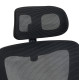 Καρεκλα γραφειου kesi hm1222.01 μαυρo mesh & pp 61x62x125υεκ. **