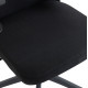 Καρεκλα γραφειου kesi hm1222.01 μαυρo mesh & pp 61x62x125υεκ. **