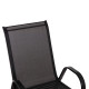 Σετ τραπεζαριασ 5τμχ adam hm10896.03 τραπεζι 120x70εκ & 4 πολυθρονεσ--μαυρο **