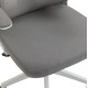 Καρεκλα γραφειου kesi hm1222.02 ανοιχτο γκρι mesh--λευκο pp 52x50x122υεκ. **