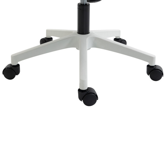 Καρεκλα γραφειου kesi hm1222.02 ανοιχτο γκρι mesh--λευκο pp 52x50x122υεκ. **