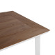 Σετ τραπεζαριασ 5τμχ berg hm10823.01 αλουμινιο-polywood-textilene---λευκο **