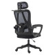 Καρεκλα γραφειου frantic hm1224.01 μαυρo mesh & πολυπροπυλενιο 60x60x134υεκ **