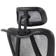 Καρεκλα γραφειου frantic hm1224.01 μαυρo mesh & πολυπροπυλενιο 60x60x134υεκ **