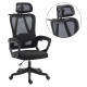 Καρεκλα γραφειου frantic hm1224.01 μαυρo mesh & πολυπροπυλενιο 60x60x134υεκ **