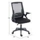 Καρεκλα γραφειου zenith hm1225.01 pp & mesh υφασμα--μαυρο 60x60x92-100υεκ **