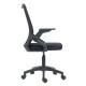 Καρεκλα γραφειου zenith hm1225.01 pp & mesh υφασμα--μαυρο 60x60x92-100υεκ **