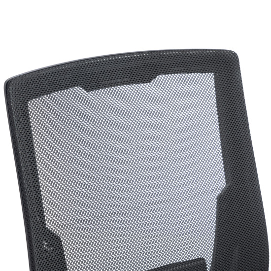 Καρεκλα γραφειου zenith hm1225.01 pp & mesh υφασμα--μαυρο 60x60x92-100υεκ **