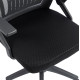 Καρεκλα γραφειου zenith hm1225.01 pp & mesh υφασμα--μαυρο 60x60x92-100υεκ **