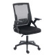 Καρεκλα γραφειου zenith hm1225.01 pp & mesh υφασμα--μαυρο 60x60x92-100υεκ **