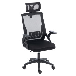 Καρεκλα γραφειου matron hm1226.01 μαυρo pp & mesh υφασμα 47x47x128υεκ **