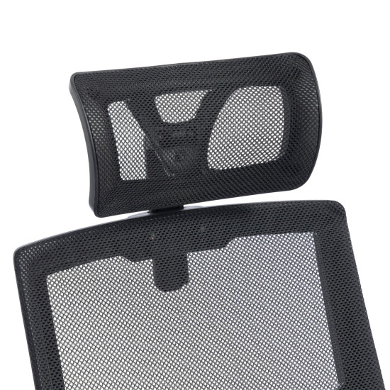 Καρεκλα γραφειου matron hm1226.01 μαυρo pp & mesh υφασμα 47x47x128υεκ **