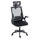 Καρεκλα γραφειου matron hm1226.01 μαυρo pp & mesh υφασμα 47x47x128υεκ **
