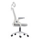 Καρεκλα γραφειου matron hm1226.02 λευκο pp--ανοιχτο γκρι mesh 47x47x128υεκ **