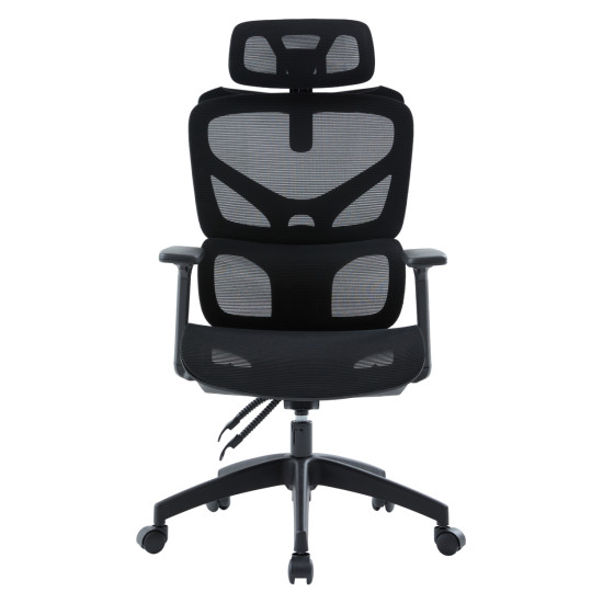 Καρεκλα γραφειου apex hm1227.01 μαυρo mesh & pp 68x68x120-130υεκ **