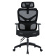 Καρεκλα γραφειου apex hm1227.01 μαυρo mesh & pp 68x68x120-130υεκ **