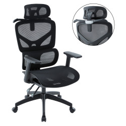 Καρεκλα γραφειου apex hm1227.01 μαυρo mesh & pp 68x68x120-130υεκ **