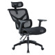 Καρεκλα γραφειου apex hm1227.01 μαυρo mesh & pp 68x68x120-130υεκ **