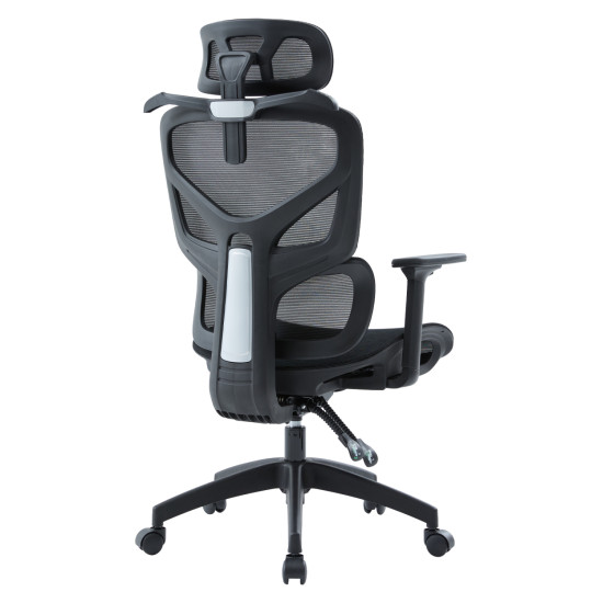 Καρεκλα γραφειου apex hm1227.01 μαυρo mesh & pp 68x68x120-130υεκ **