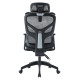 Καρεκλα γραφειου apex hm1227.01 μαυρo mesh & pp 68x68x120-130υεκ **