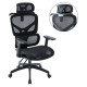 Καρεκλα γραφειου apex hm1227.01 μαυρo mesh & pp 68x68x120-130υεκ **