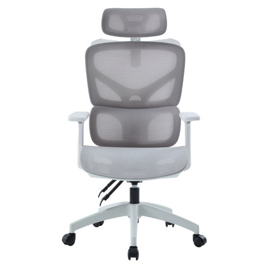 Καρεκλα γραφειου apex hm1227.02 λευκο pp--ανοιχτο γκρι mesh 68x68x120-130υεκ ** Καρεκλα γραφειου apex hm1227.02 λευκο pp--ανοιχτο γκρι mesh 68x68x120-130υεκ **