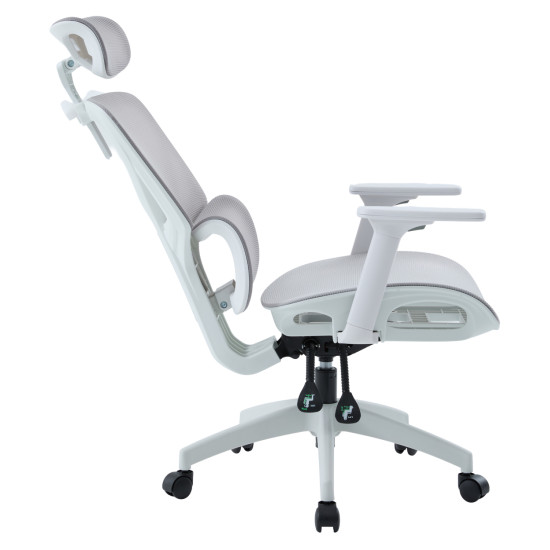 Καρεκλα γραφειου apex hm1227.02 λευκο pp--ανοιχτο γκρι mesh 68x68x120-130υεκ ** Καρεκλα γραφειου apex hm1227.02 λευκο pp--ανοιχτο γκρι mesh 68x68x120-130υεκ **