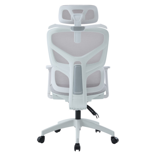 Καρεκλα γραφειου apex hm1227.02 λευκο pp--ανοιχτο γκρι mesh 68x68x120-130υεκ ** Καρεκλα γραφειου apex hm1227.02 λευκο pp--ανοιχτο γκρι mesh 68x68x120-130υεκ **