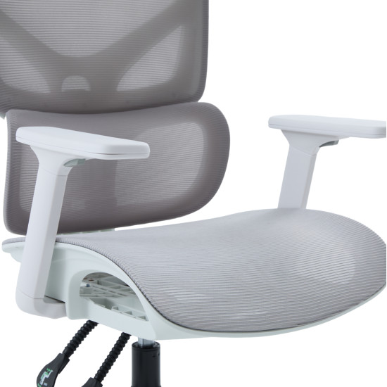 Καρεκλα γραφειου apex hm1227.02 λευκο pp--ανοιχτο γκρι mesh 68x68x120-130υεκ ** Καρεκλα γραφειου apex hm1227.02 λευκο pp--ανοιχτο γκρι mesh 68x68x120-130υεκ **