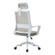 Καρεκλα γραφειου velocity hm1229.02 λευκο pp--ανοιχτο γκρι mesh 61x62x123υεκ **