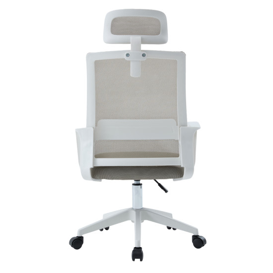 Καρεκλα γραφειου velocity hm1229.02 λευκο pp--ανοιχτο γκρι mesh 61x62x123υεκ **