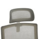Καρεκλα γραφειου velocity hm1229.02 λευκο pp--ανοιχτο γκρι mesh 61x62x123υεκ **