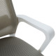 Καρεκλα γραφειου velocity hm1229.02 λευκο pp--ανοιχτο γκρι mesh 61x62x123υεκ **