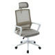Καρεκλα γραφειου velocity hm1229.02 λευκο pp--ανοιχτο γκρι mesh 61x62x123υεκ **