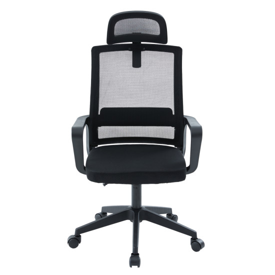 Καρεκλα γραφειου velocity hm1229.01 μαυρo mesh & pp 61x62x123υεκ **