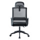 Καρεκλα γραφειου velocity hm1229.01 μαυρo mesh & pp 61x62x123υεκ **