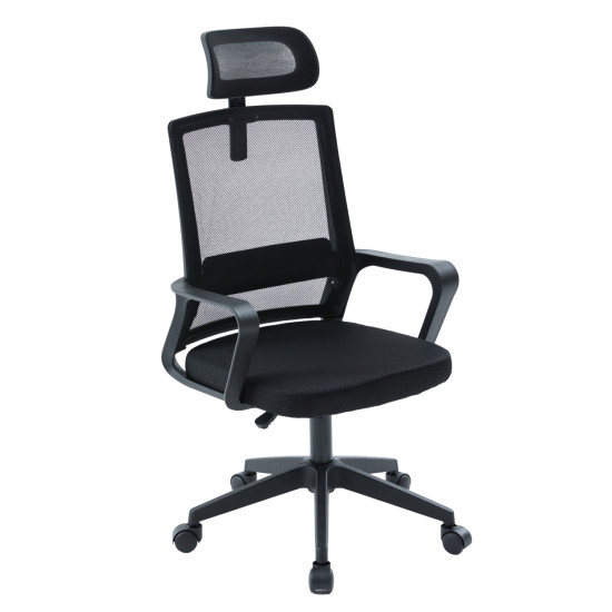 Καρεκλα γραφειου velocity hm1229.01 μαυρo mesh & pp 61x62x123υεκ **